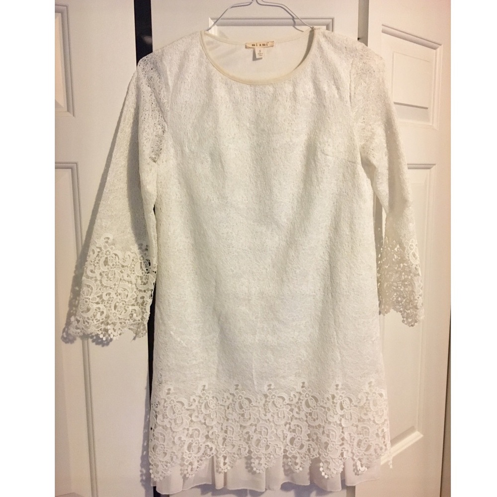 Miami white lace and floss dress - Picture 1 of 4