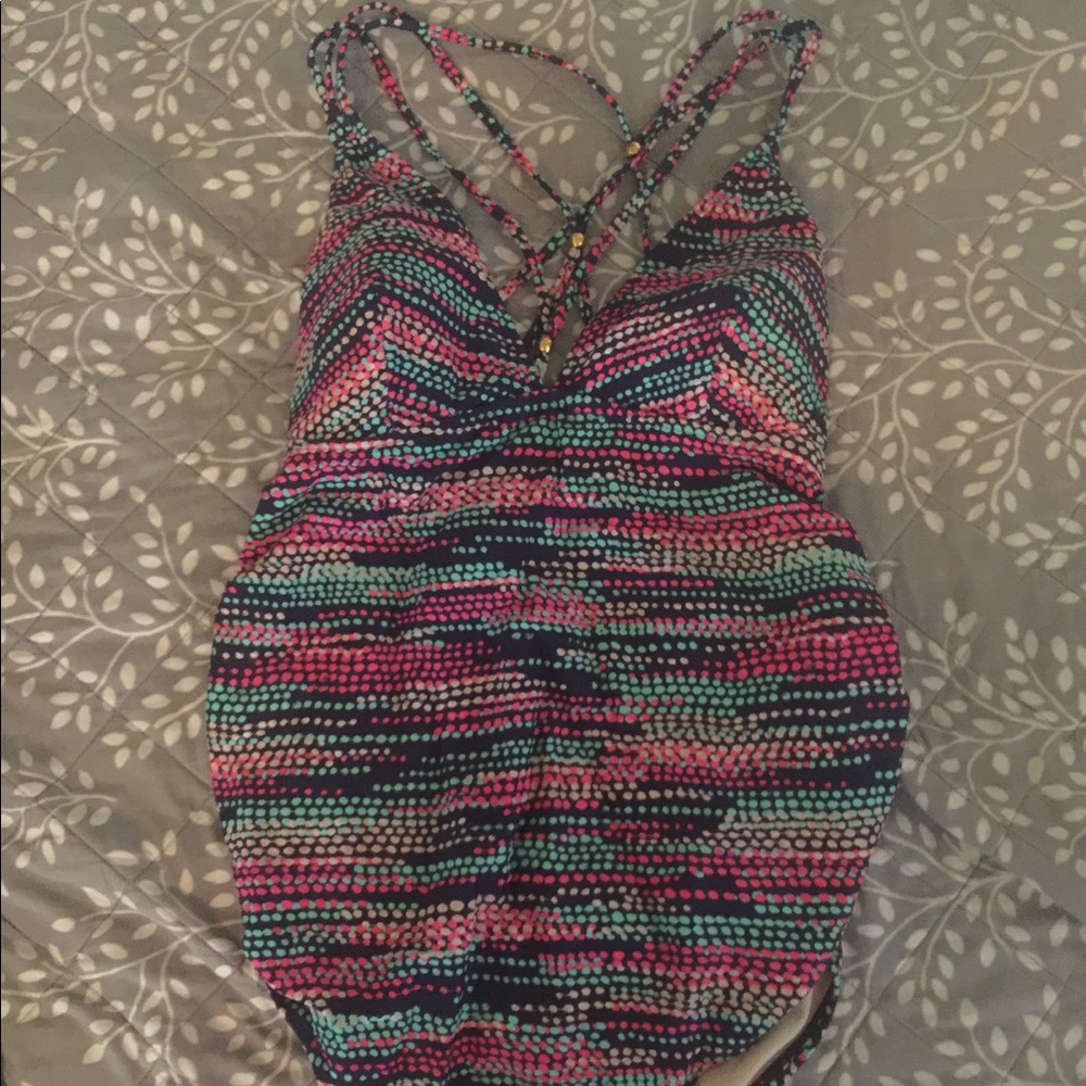 Liz Lange One piece Maternity swim suit