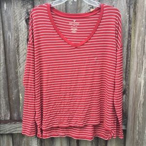 NWT Soft American eagle stripped T