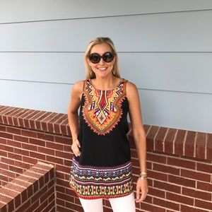 Aztec printed tunic