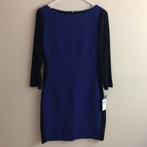 Black and Blue bodycon dress