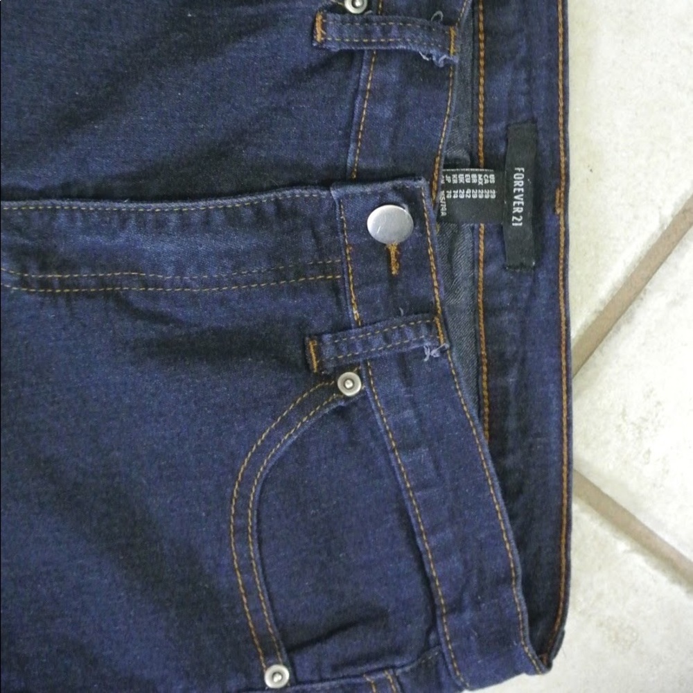 High waisted skinny jeans