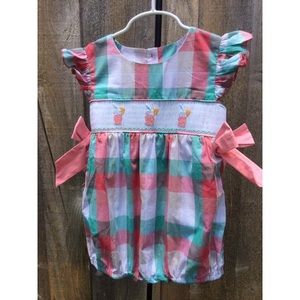 🍹Lemonade smocked bubble with bows