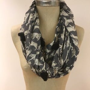 Wolf Printed Infinity Scarf