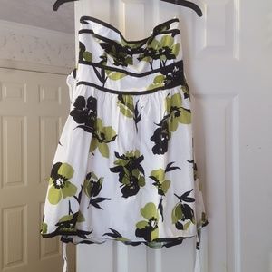 Green floral dress