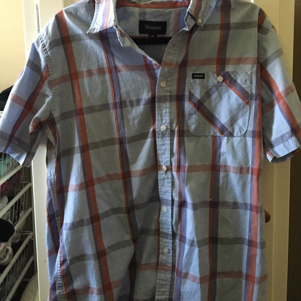 Brixton Button Up Plaid Shirt