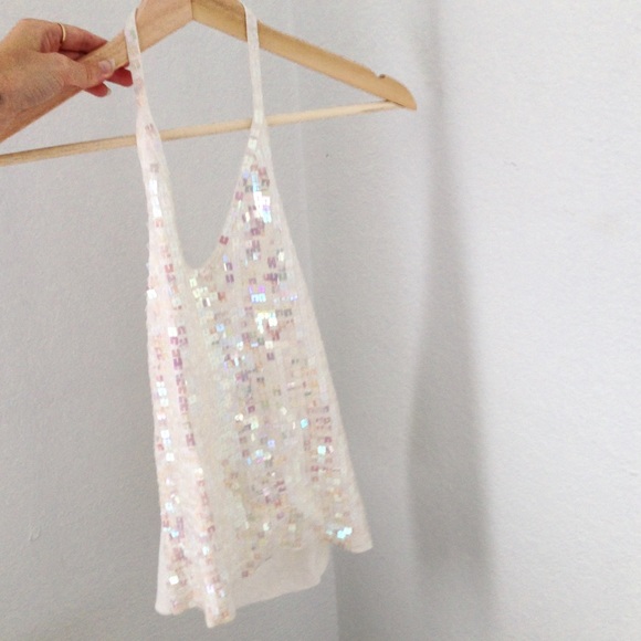 Tops - Iridescent Halter Top