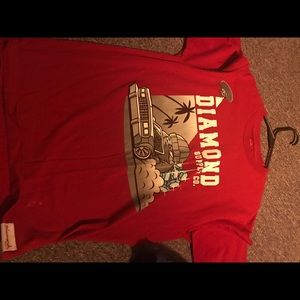 Diamond supply red shirt
