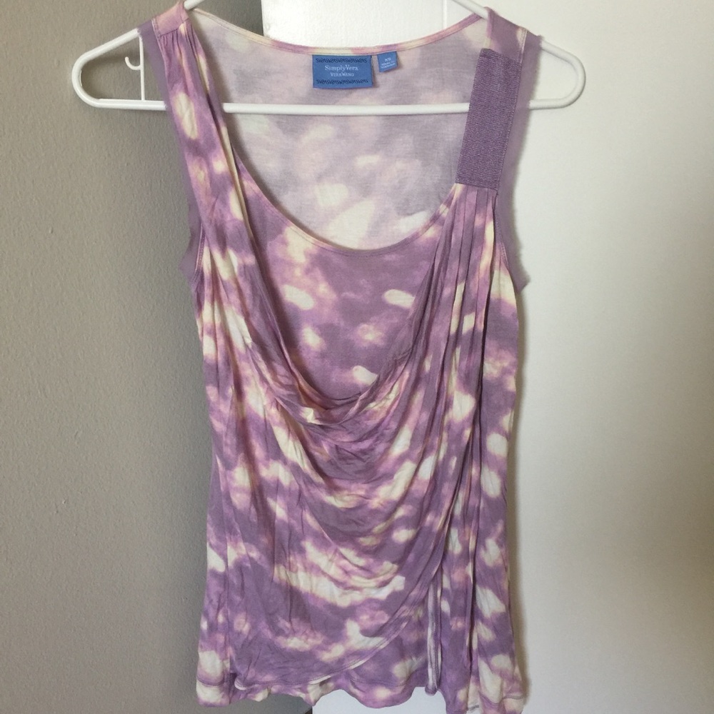 Purple Tiered Tank Top sz XS