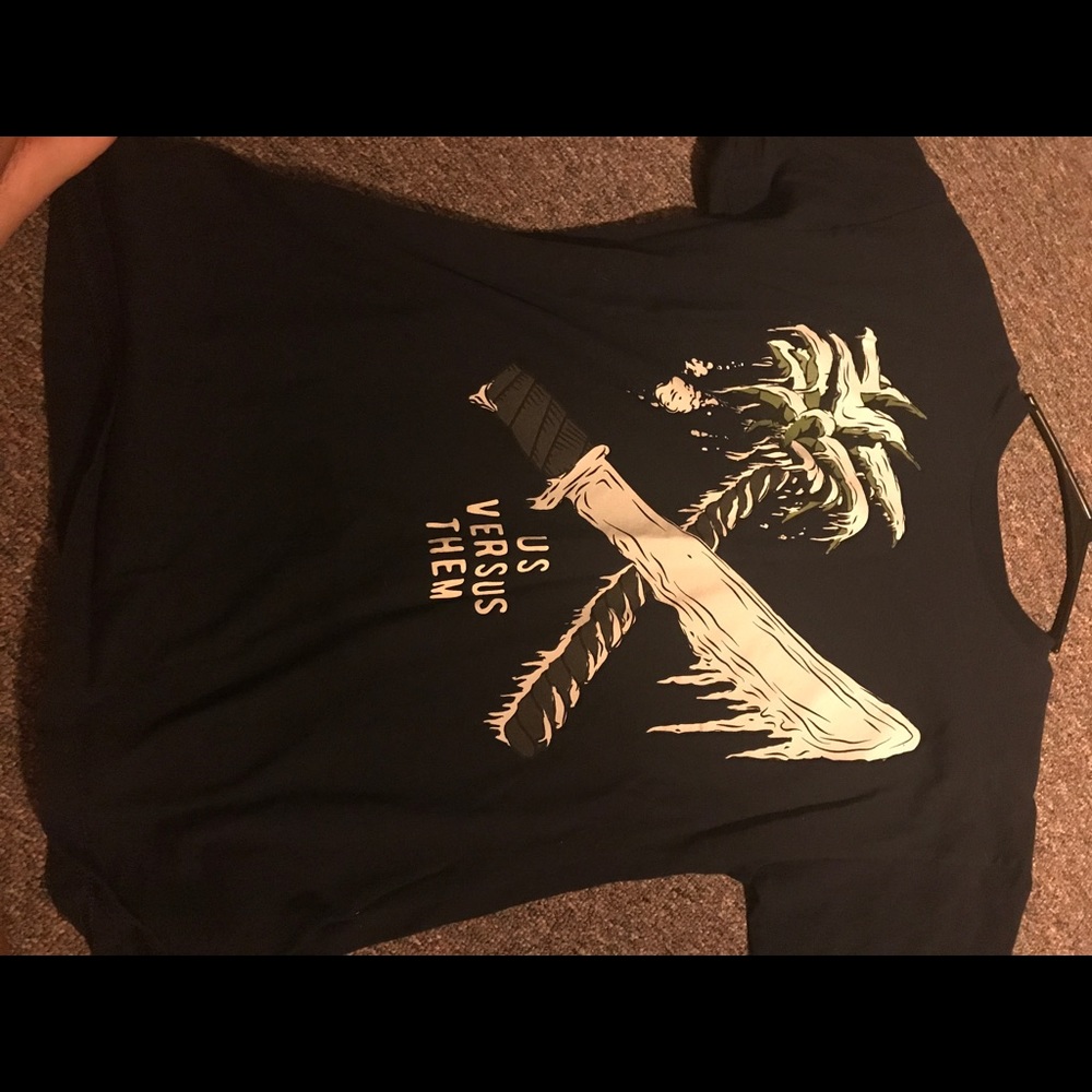 Us versus them black shirt