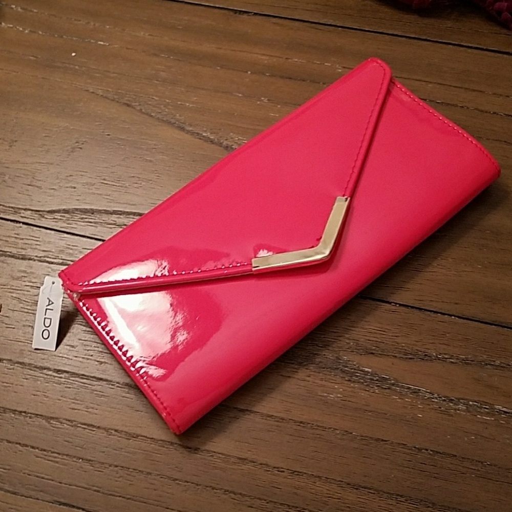 Hot pink clutch