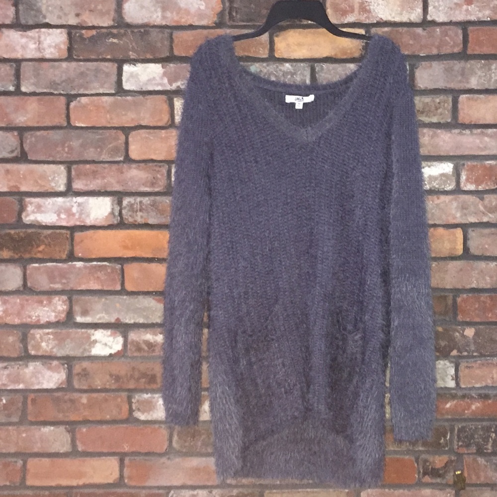 Fuzzy Blue Sweater