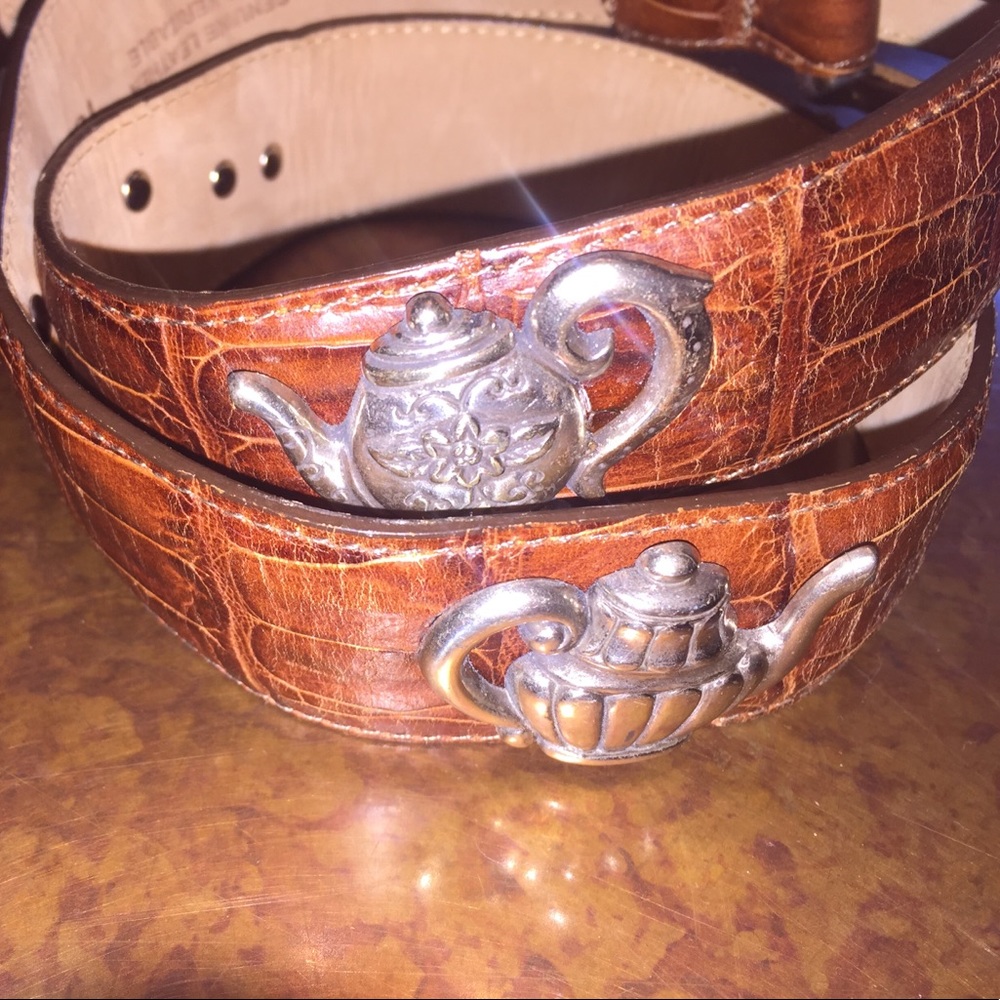Teapots Talbots Genuine Leather Belt