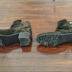 Suede Olive Stuart Weitzman Booties