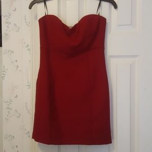 Strapless Red Dress