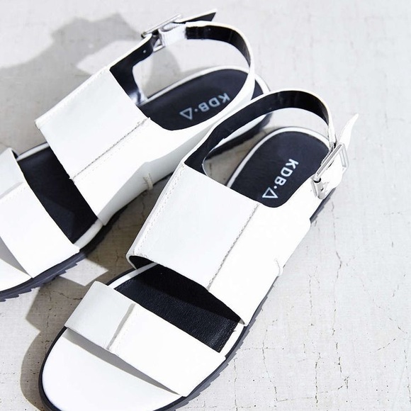White Slingback Leather Boho Lightweight Sandals - Picture 5 of 5