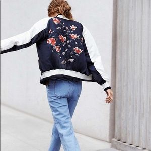 Urban Outfitters On Tour Floral Bomber Jacket Urban Outfitters On Tour Floral Bomber Jacket