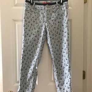 EUC ANTHROPOLOGIE CARTONNIER CHERRY PRINT PANTS🍒