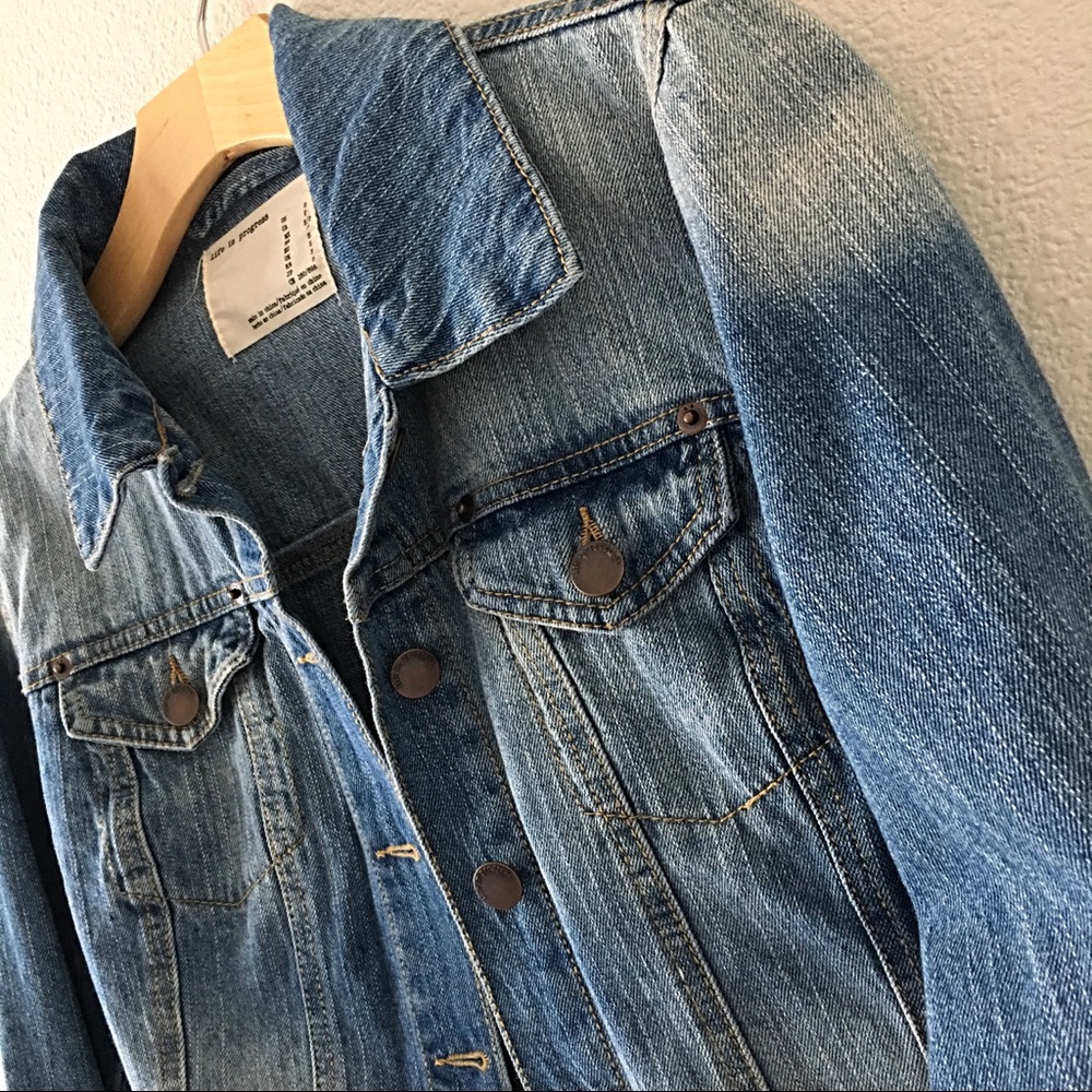 Button-Up Denim Jacket