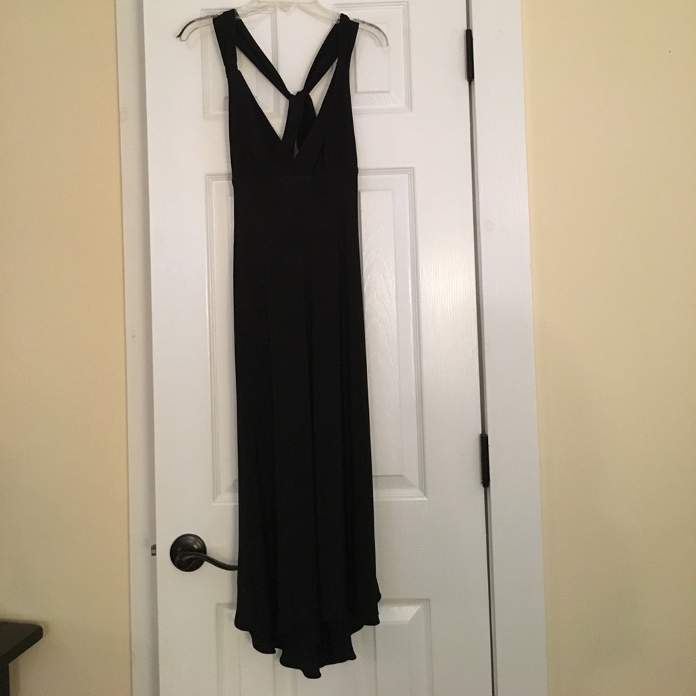 Black silk Hi/Lo dressy dress 👗 J Crew! 0P!!