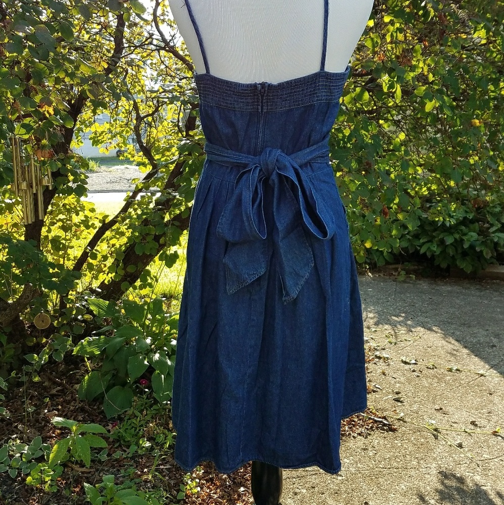 Vintage 90s denim sun dress