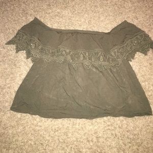 off the shoulder shirt