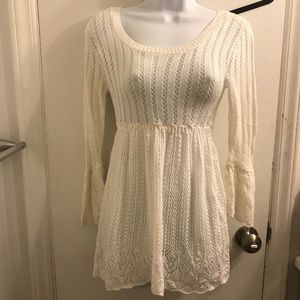 Cream lace cover-up