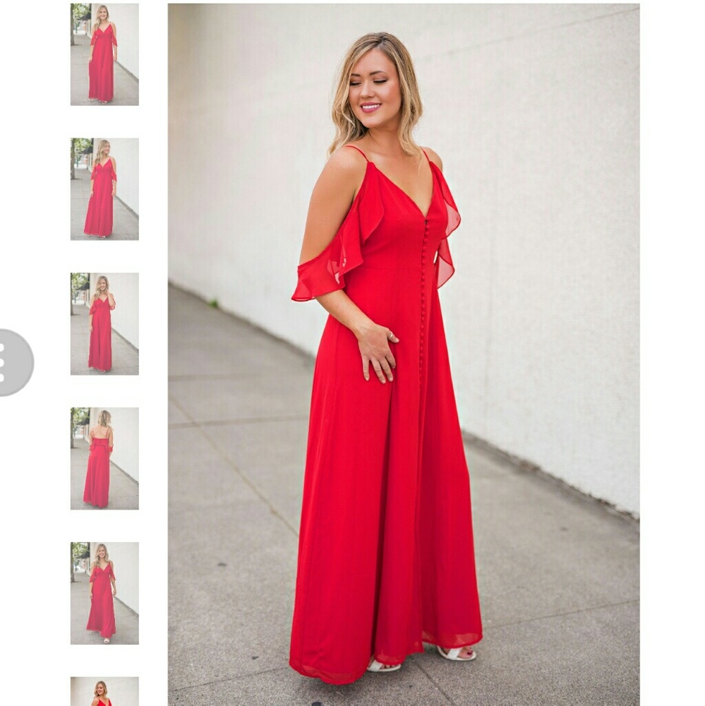 Stunning red maxi