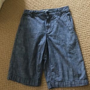 Boys Adjustable Waist Linen Shorts