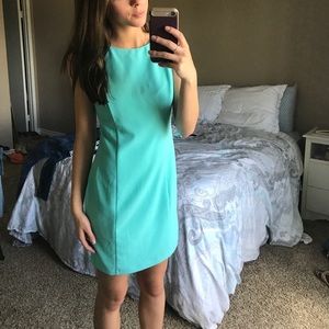 Teal (Tiffany blue) dress with bow back
