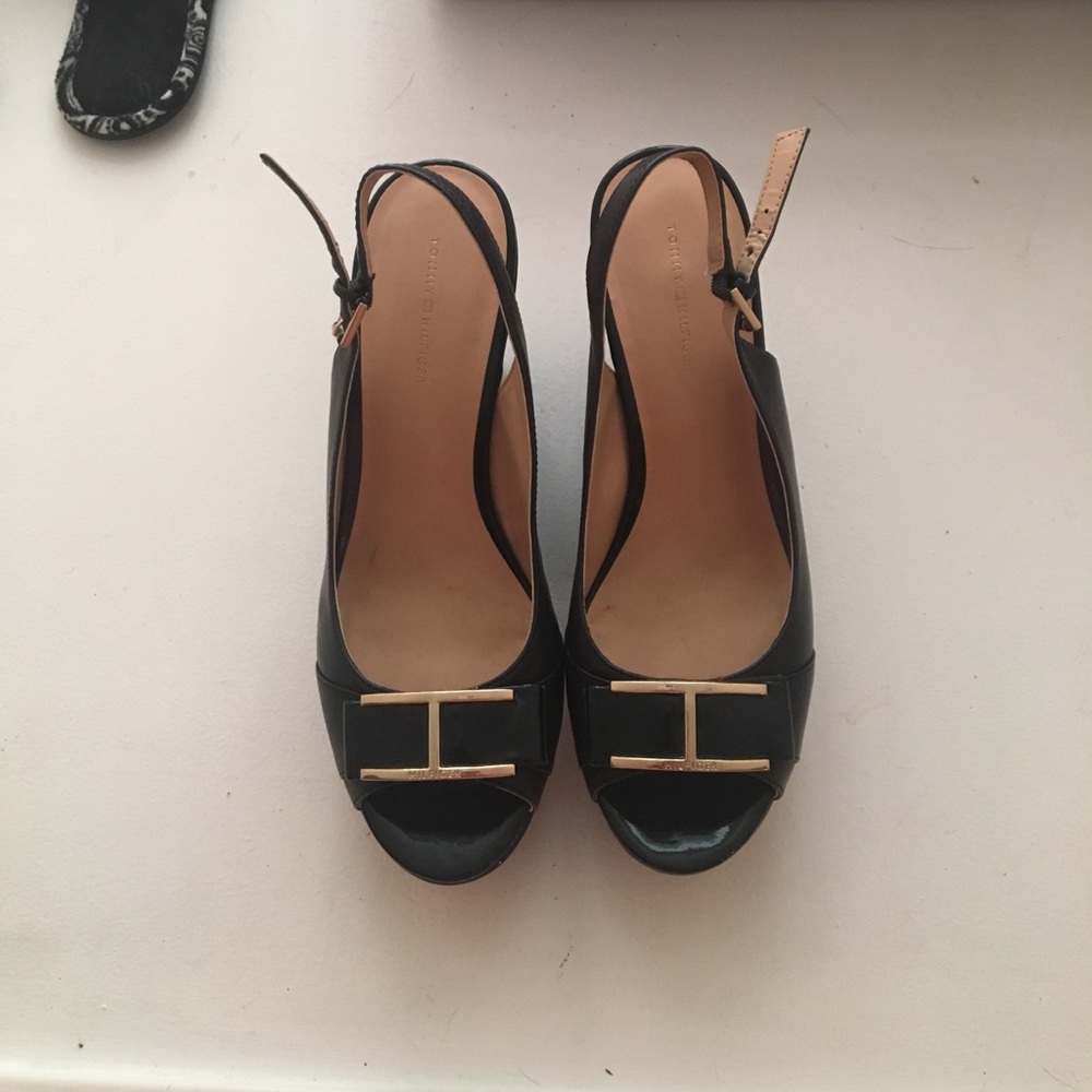 Navy blue Tommy Hilfiger wedges