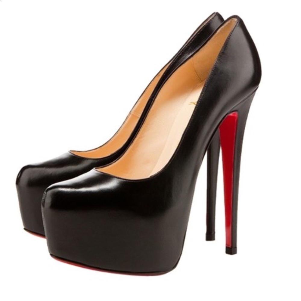 Black leather Christian Louboutin