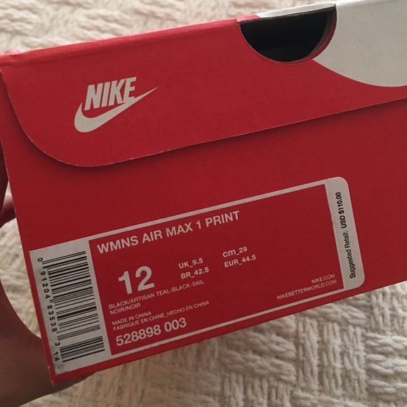 Nike Air Max 1 Suede/mesh and Printed Sneakers - Picture 5 of 8