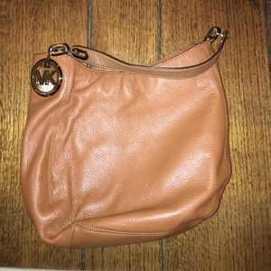 Brown leather Michael Kors purse