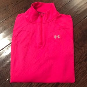 UA Quarter Zip Semi-Fitted Heatgear Pullover