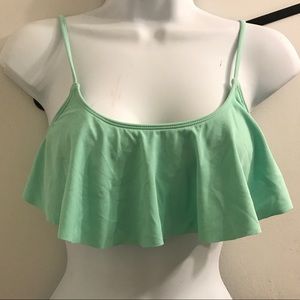 Mint ruffle bikini