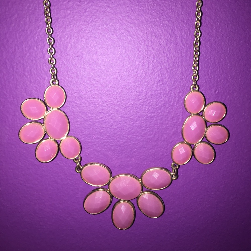 pink necklace