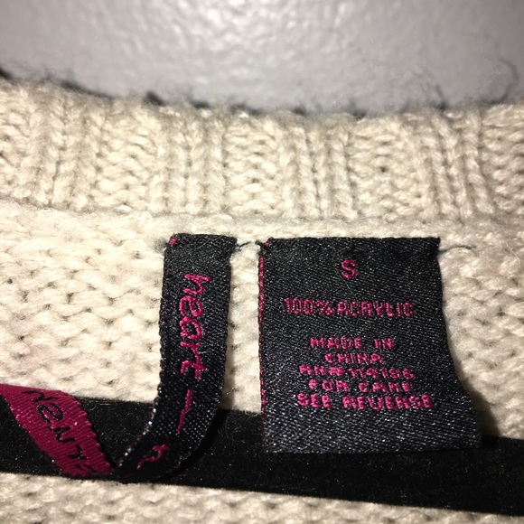 Tan sweater w holey arms - Picture 2 of 2