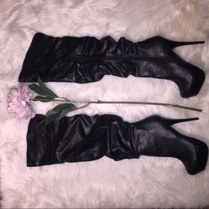 NEW knee High Black Speed Limit 98 boots/Heels