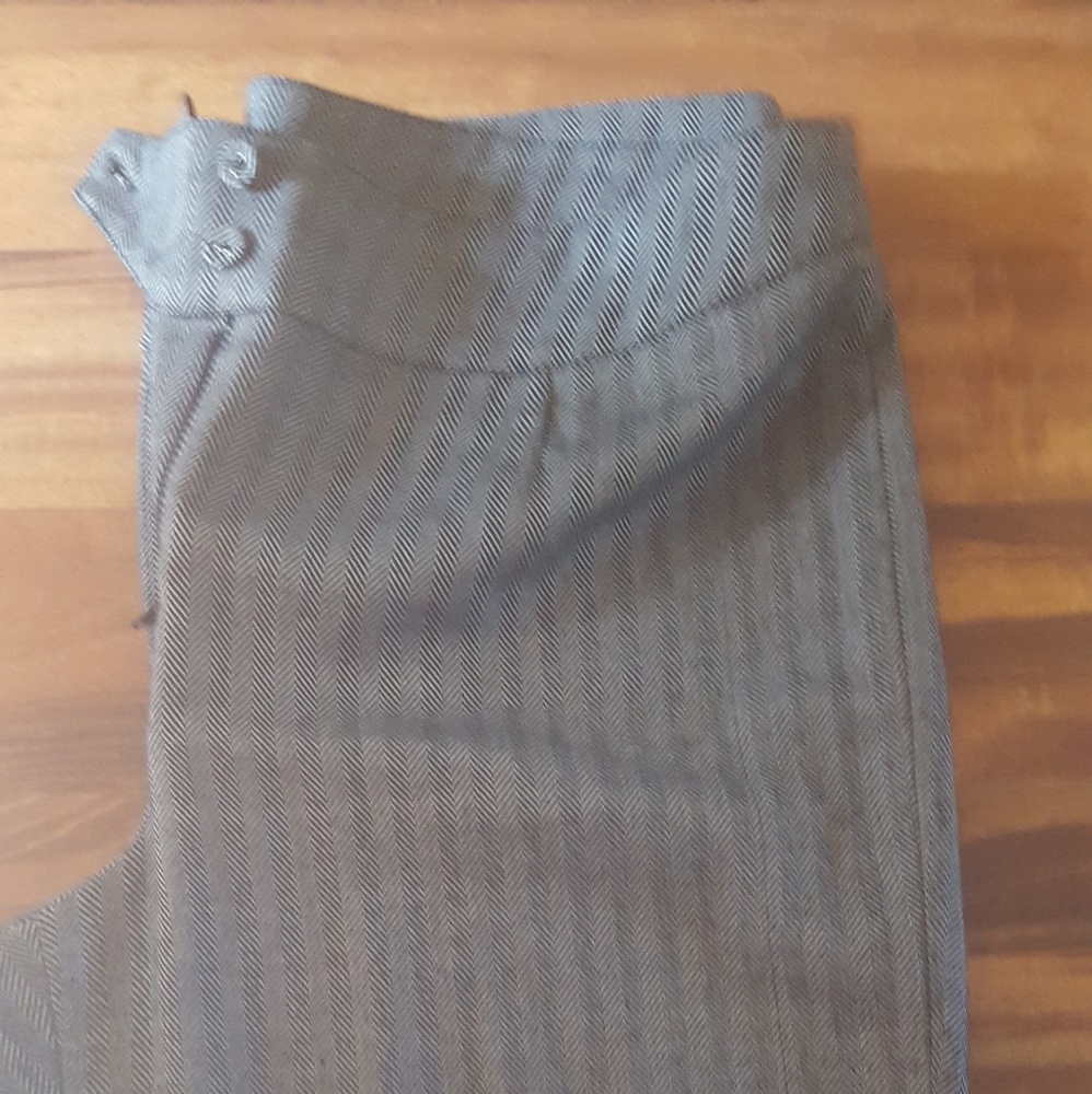 Herringbone black and white dress pants