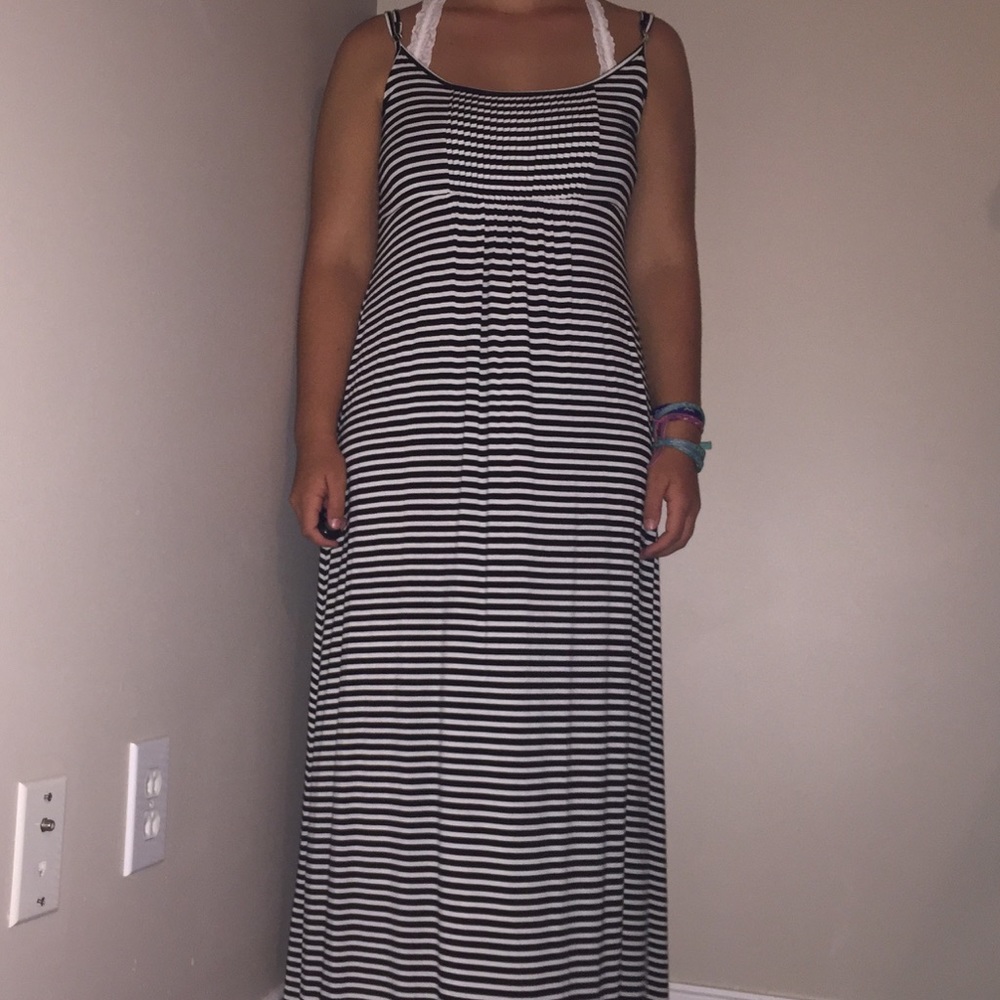 Black and White Stripped Dress