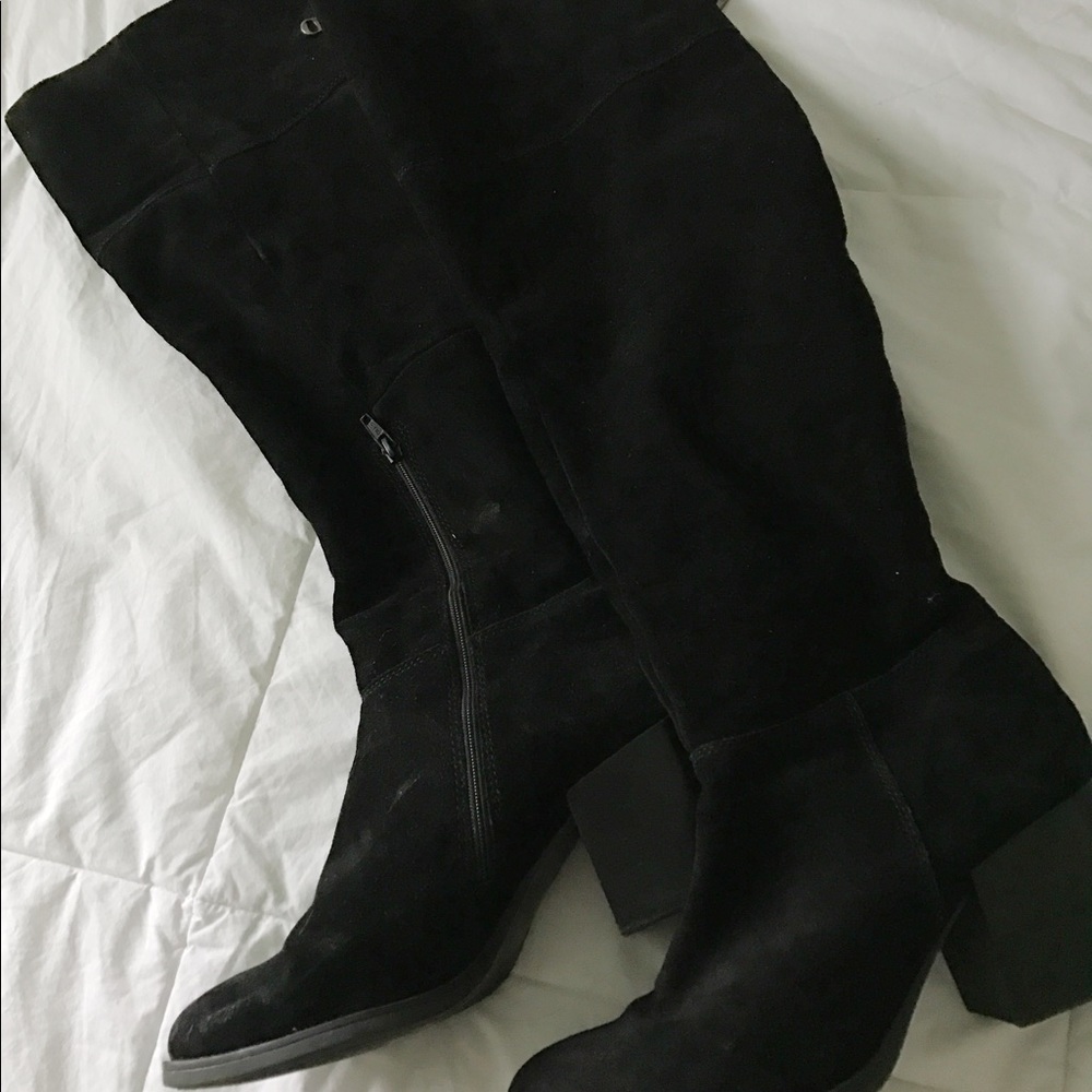 Steve Madden Black Knee High Boots
