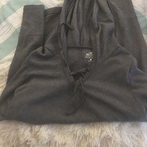 Hollister laced up sweatshirt