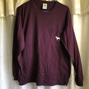 🌿VS PINK long sleeve campus tee🌿