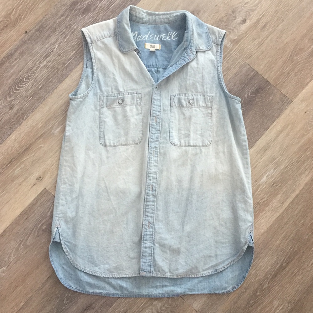 Madewell Sleeveless Chambray