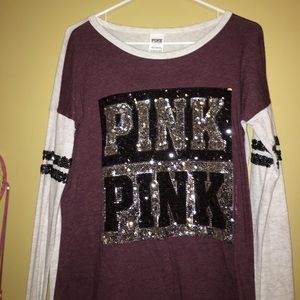 PINK Victoria's Secret Bling long sleeve shirt