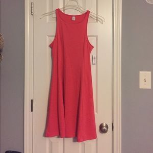 Old navy coral tank dress, new with tags