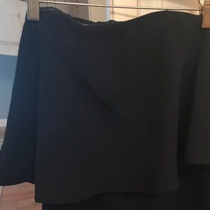 Black folder over top romper