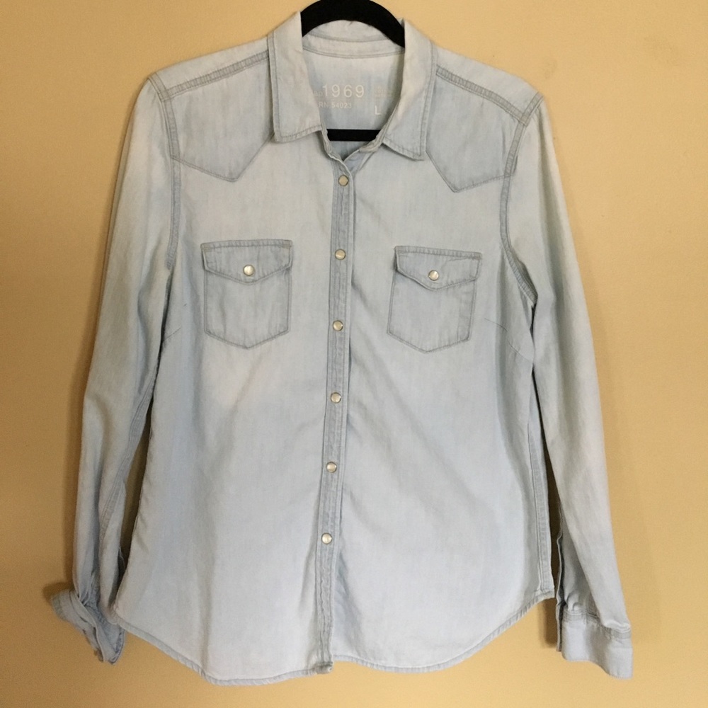 Light Wash Denim Shirt