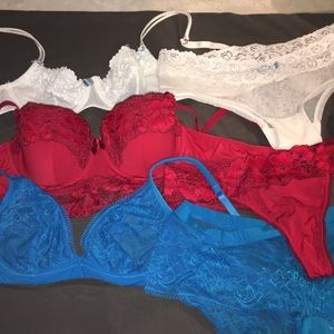 Adore Me brand-Set of 3 bras and underwear